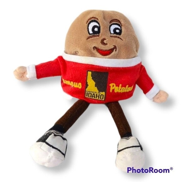 Official Idaho Potatoes Mascot Spuddy Buddy 9" Plush-Tourism-Andromorphic-Ads - Picture 1 of 7